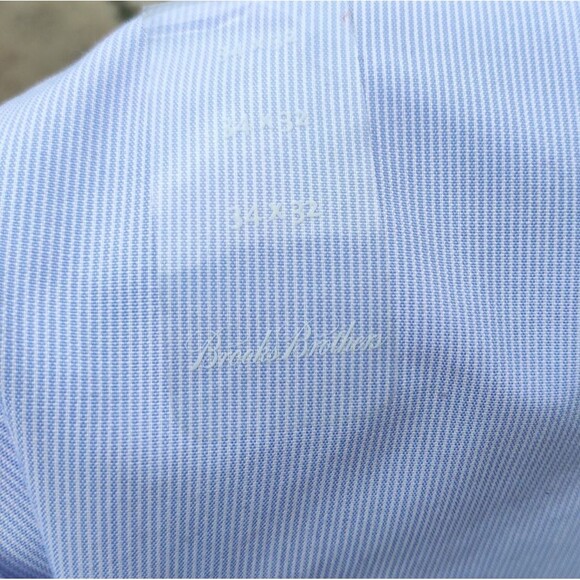 NWOT Brooks Brothers Clark Fit Men's  Chino Pants Light Blue Size W34X L32 - Picture 9 of 9